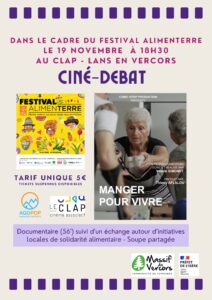 Affiche Agopop Manger pour vivre
